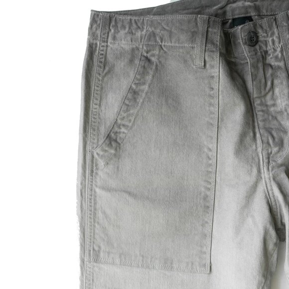 NSF Grey Jeans Acubi Straight Gradient High Waist Patch Pocket Slouchy Denim - Picture 4 of 7